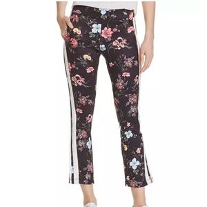 PAM & GELA Fineline Floral Track Pants Cropped